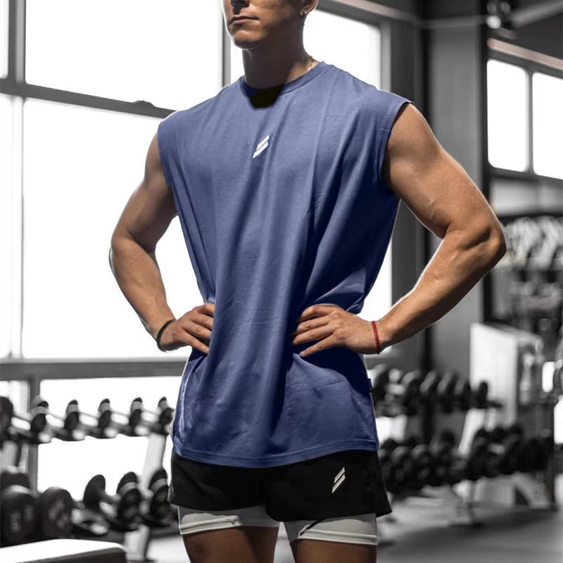 Camiseta Deportiva Sin Mangas Para Hombre, Chaleco De Secado Rápido, Transpirable, Holgado, Para Entrenamiento, Verano