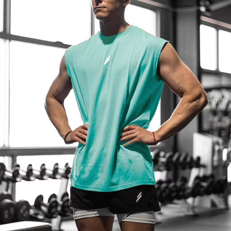 Camiseta Deportiva Sin Mangas Para Hombre, Chaleco De Secado Rápido, Transpirable, Holgado, Para Entrenamiento, Verano