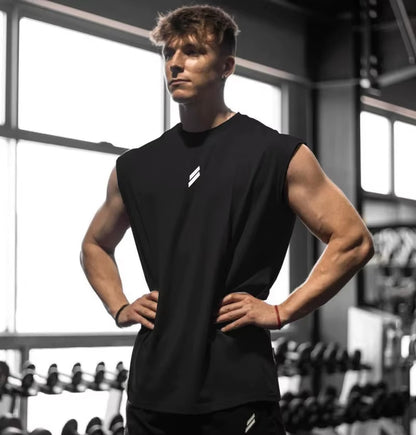 Camiseta Deportiva Sin Mangas Para Hombre, Chaleco De Secado Rápido, Transpirable, Holgado, Para Entrenamiento, Verano
