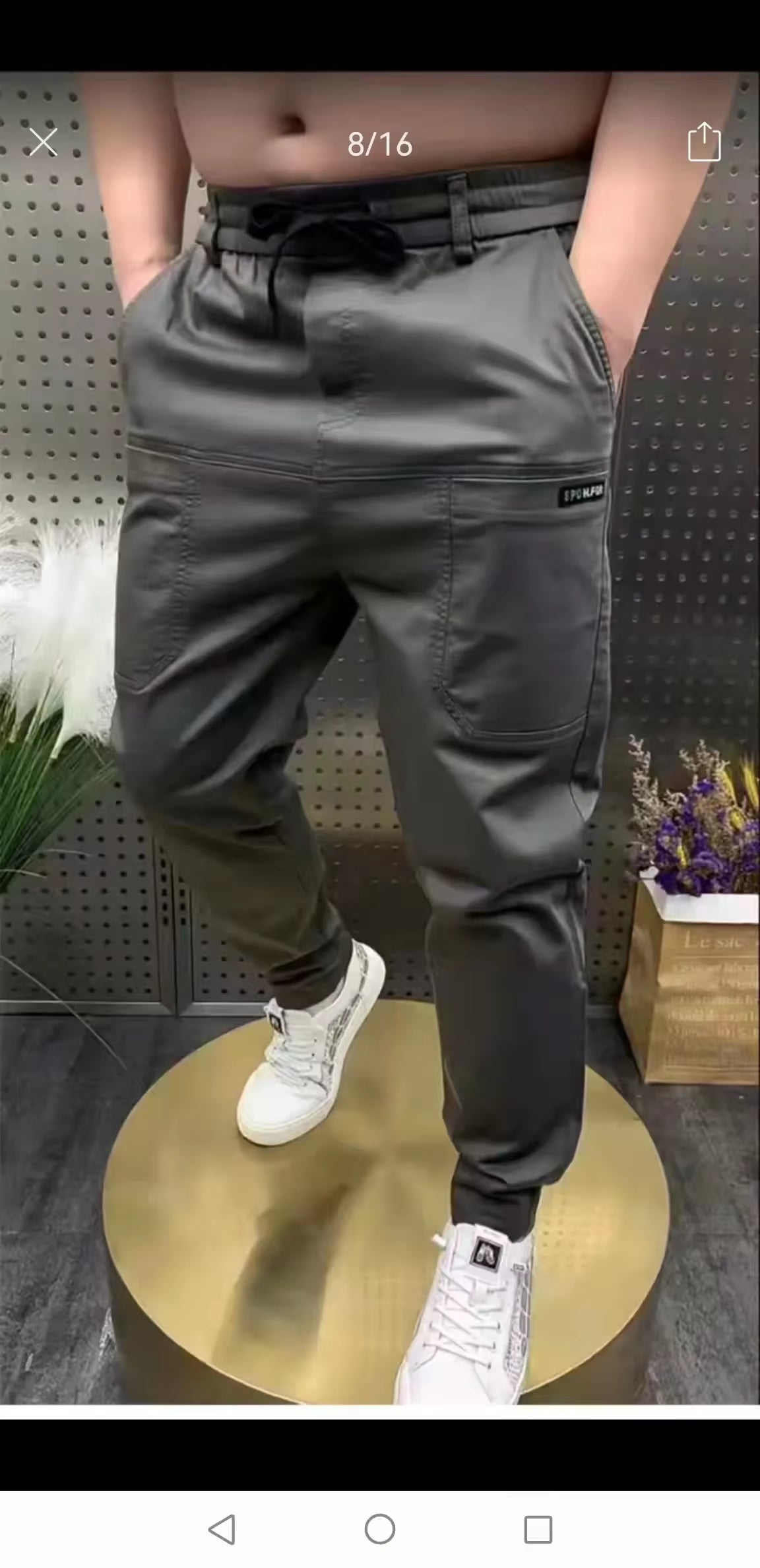 New Spring Summer Korean Baggy Mens High Stretch Multi-Pocket Skinny Cargo Pants Luxury Denim Work Wear Cargo Casual Jogger